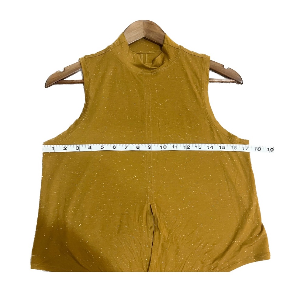 Lululemon Time To Restore Mock Neck Tank Spiced Bronze Size 2 View 5